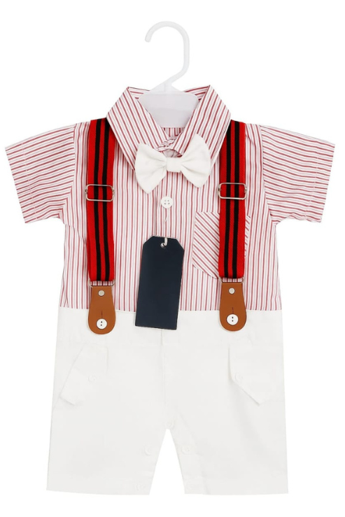 Little Gentleman Bowtie & Suspenders Set
