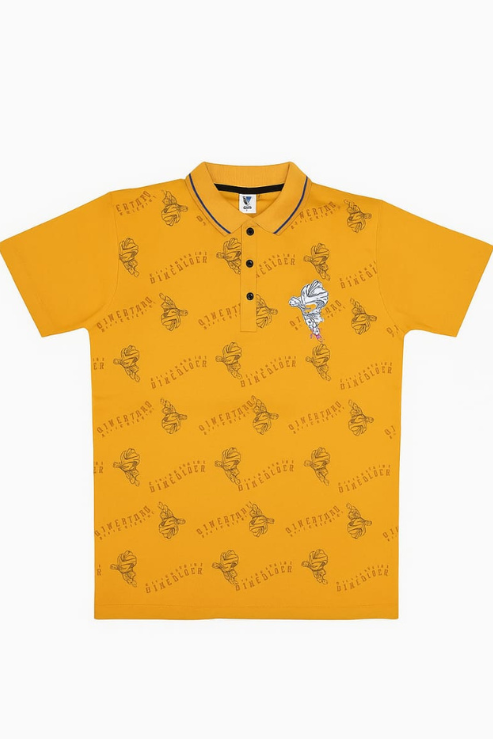 Polo Shirt mustard-yellow