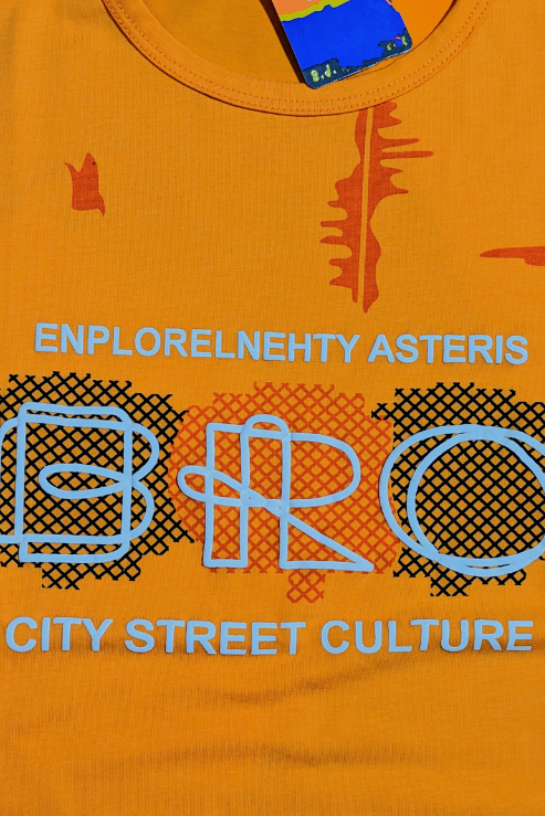 Mustard "BRO" Graphic Kid's Tee