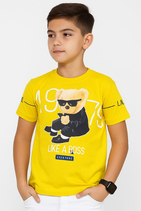 Boss Teddy Graphic Kid's T-Shirt